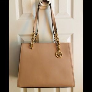 🌷Michael Kors Sofia Large Chain Tote Bag  Purse Ballet Blush